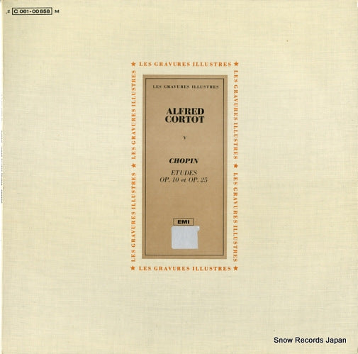 CORTOT, ALFRED chopin; les vingt-quatre etudes 2C061-00858M