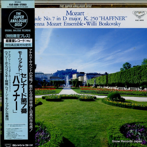 BOSKOVSKY, WILLI mozart; serenade no.7 "haffner" KIJC-9009