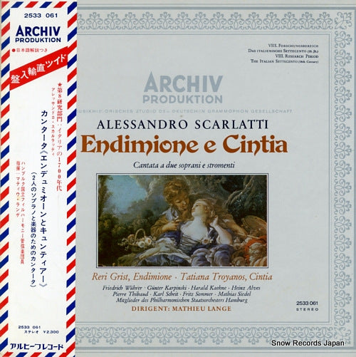 LANGE, MATHIEU scarlatti; endimione e cintia 2533061
