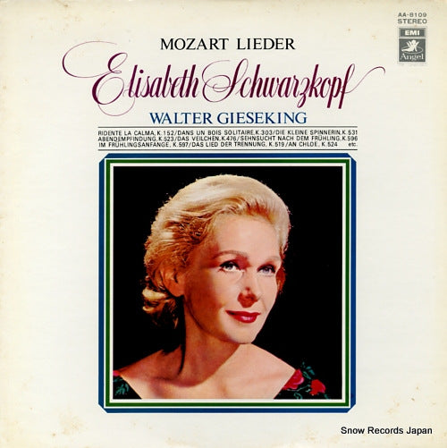 SCHWARZKOPF, ELISABETH mozart lieder AA-8109