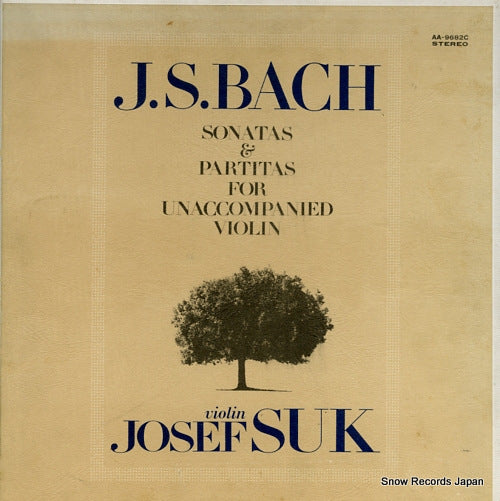 SUK, JOSEF bach; sonatas & partitas for unaccompanied violin AA-9682C