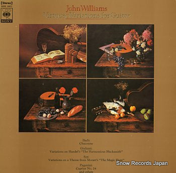 WILLIAMS, JOHN virtuoso variations for guitar SONC10077