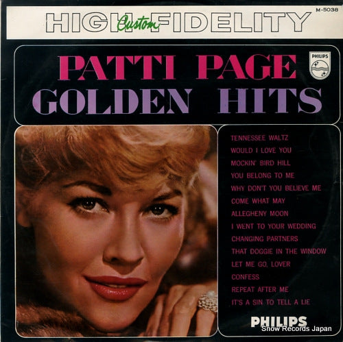 PAGE, PATTI golden hits M-5038