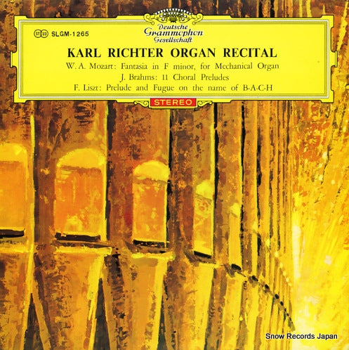 RICHTER, KARL organ recital SLGM-1265