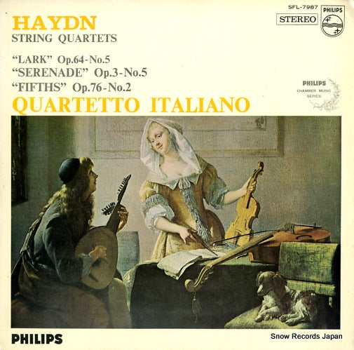 QUARTETTO ITALIANO haydn; strings quartets "lark"/"serenade"/"fifths" SFL-7987
