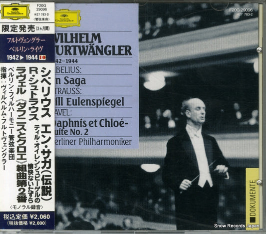 FURTWANGLER, WILHELM sibelius; en saga F20G29096