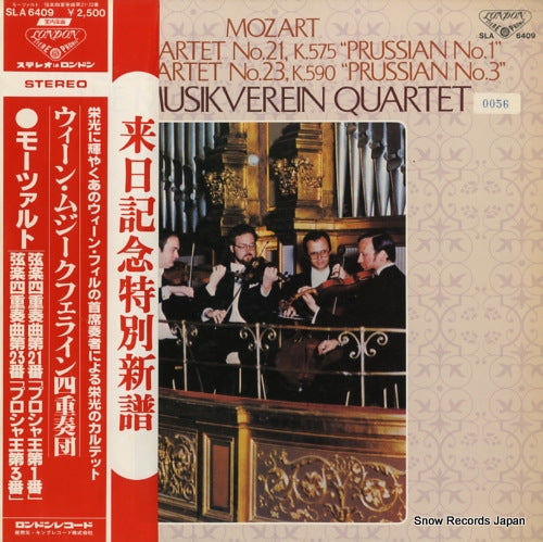 MUSIKVEREIN QUARTET, THE mozart; string quartet no.21 "prussian no.1" SLA6409