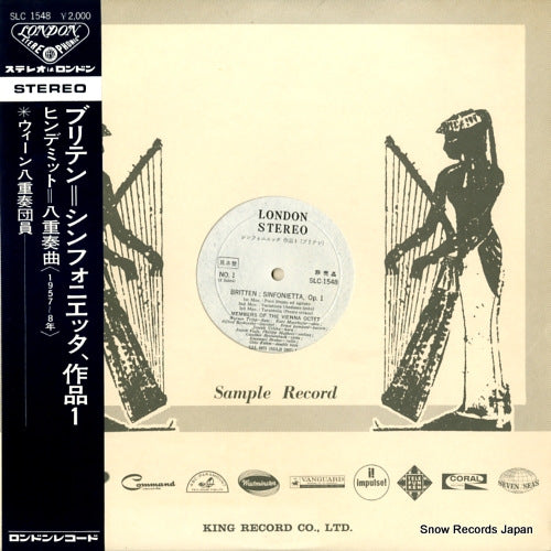 MEMBERS OF THE VIENNA OCTET britten; sinfonietta, op.1 SLC1548