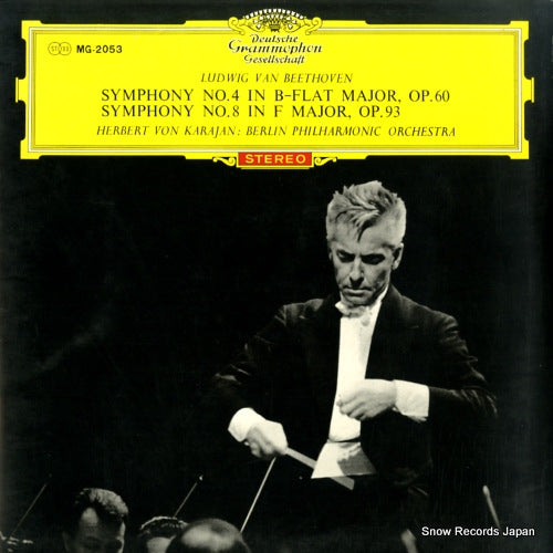 KARAJAN, HERBERT VON bethoven; symphony no.4 & no.8 MG-2053