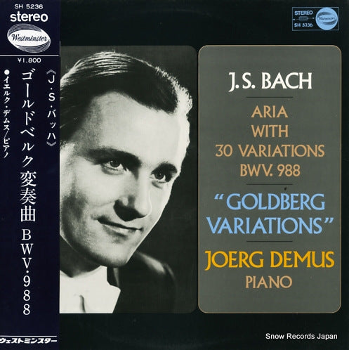 DEMUS, JOERG bach; aria with 30 variations bwv.988 SH-5236