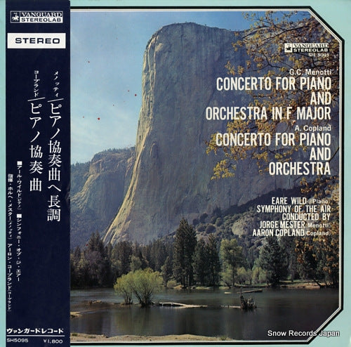 WILD, EARE menotti; concerto for piano and orchestra in f major SH5095