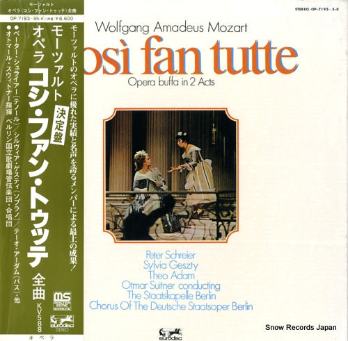 SUITNER, OTMAR mozart; cosi fan tutte OP-7193-K