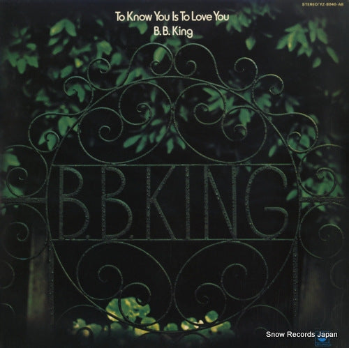 KING, B.B. to know you is to love you YZ-8040-AB