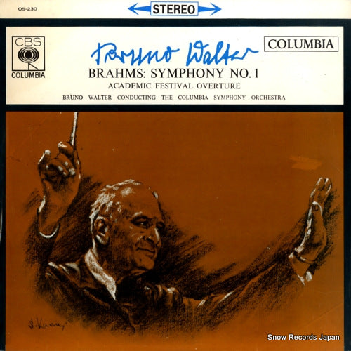 WALTER, BRUNO brahms; symphony no.1 OS-230