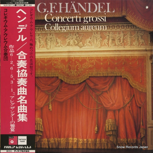 COLLEGIUM AUREUM handel; concerti grossi KUX-3011-H