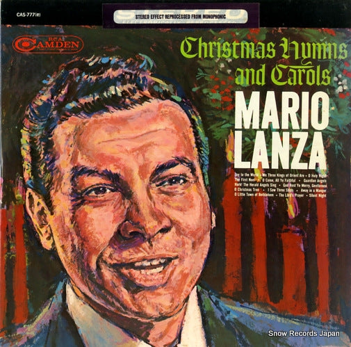 LANZA, MARIO christmas hymns and carols CAS-777