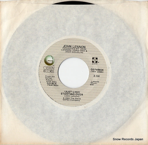 LENNON, JOHN (just like) starting over GEF49604