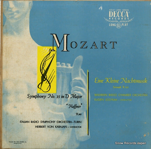 JOCHUM, EUGEN mozart; symphony no.35 in d major "haffner" DL9513