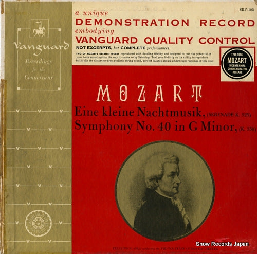 PROHASKA, FELIX mozart; eine kleinne nachtmusik/symphony no.40 in g minor SRV-102