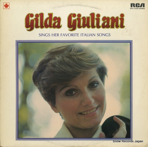 GIULIANI, GILDA sings her favorite italian songs KPL1-0100