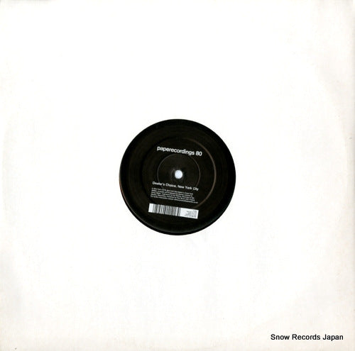 DEALER'S CHOICE new york city PAP080