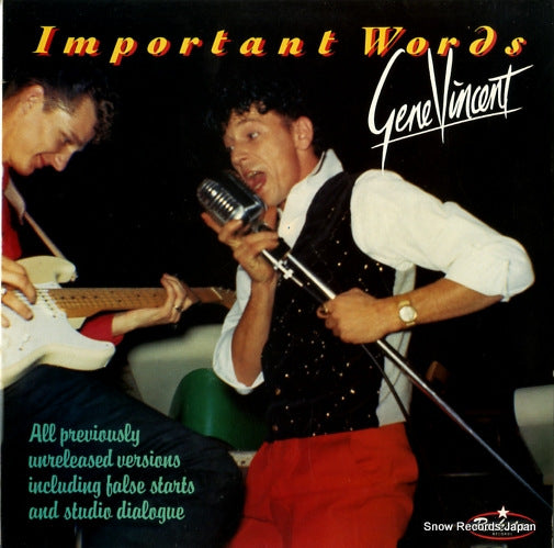 VINCENT, GENE important words RSR-LP1020