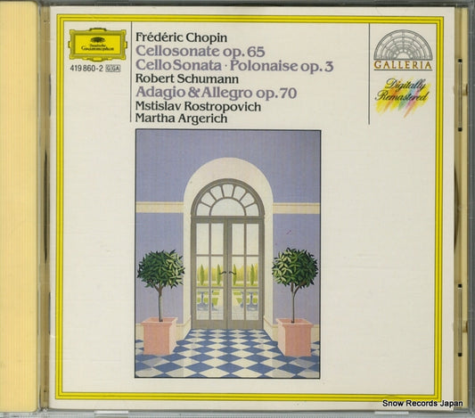 ROSTROPOVICH, MSTISLAV / MARTHA ARGERICH chopin; cellosonate op.65 419860-2