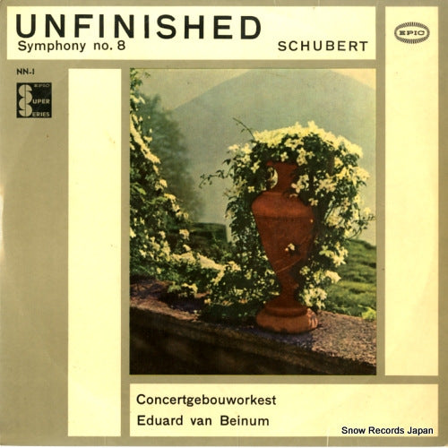 BEINUM, EDUARD VAN schubert; symphony no.8 "unfinished" NN-1