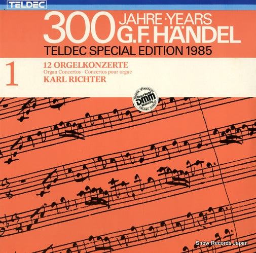 RICHTER, KARL handel; 12 orgelkonzerte 6.48221