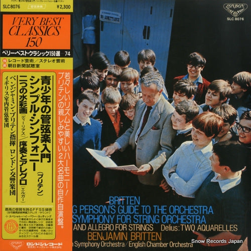 BRITTEN, BENJAMIN britten; the youg person's guide to the orchestra SLC8076