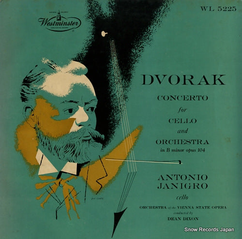 JANIGRO, ANTONIO dvorak; concerto for cello and orchestra in b minor op.104 WL5225