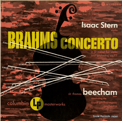 STERN, ISAAC brahms; concerto in d major for violin and orchestra op.77 WL-5064