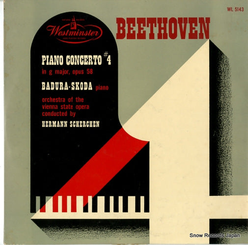 BADURA-SKODA, PAUL beethoven; piano concerto 4 in g major op.58 WL5143