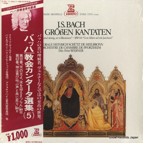 WERNER, FRITZ bach; die groben kantaten E-1070