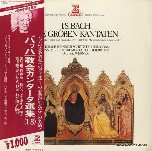 WERNER, FRITZ bach; die groben kantaten E-1078