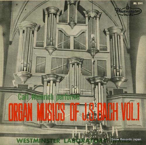 WEINRICH, CARL bach; toccata and fugue in f major ML5141