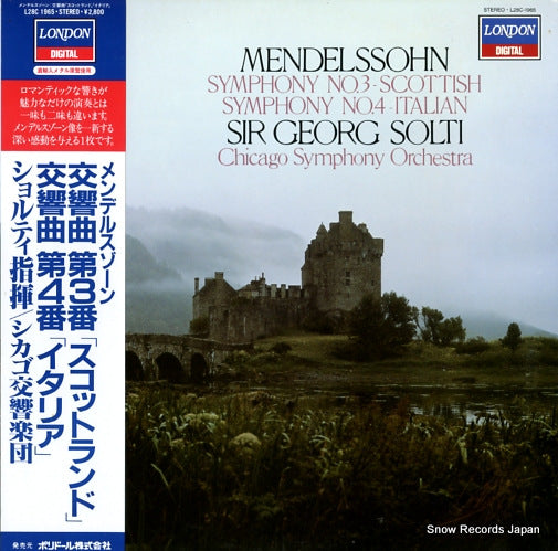 SOLTI, GEORG mendelssohn; symphony no.3 "scottish" L28C-1965