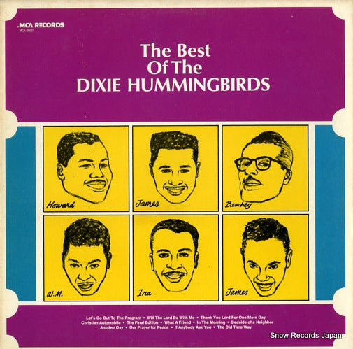 DIXIE HUMMINGBIRDS, THE the best of the dixie hummingbirds MCA-28021