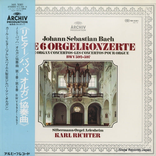 RICHTER, KARL bach; the organ concertos bwv 592-597 MA5081