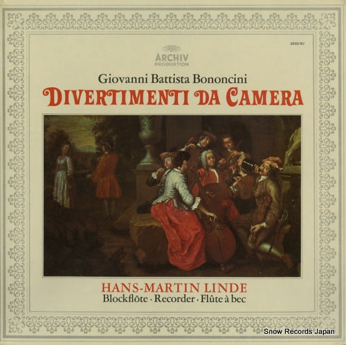 LINDE, HANS-MARTIN bononcini; divertimenti da camera 2533167