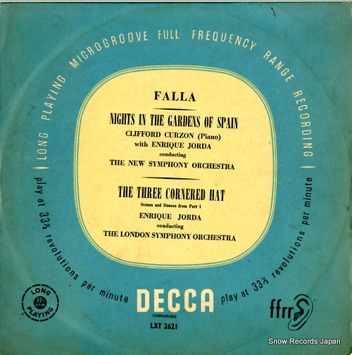 CURZON, CLIFFORD falla; nights in the gardens of spain LXT2621