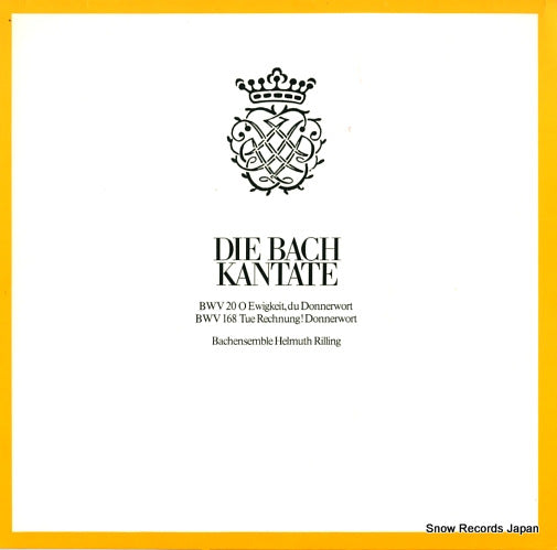 RILLING, HELMUTH bach; die bach kantate bwv20/bwv168 CLV71902