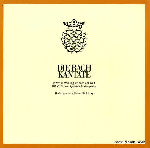 RILLING, HELMUTH bach; die bach kantate bwv94/bwv181 CLV71923