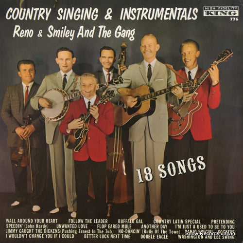 RENO AND SMILEY country singing & instrumentals KLP-776