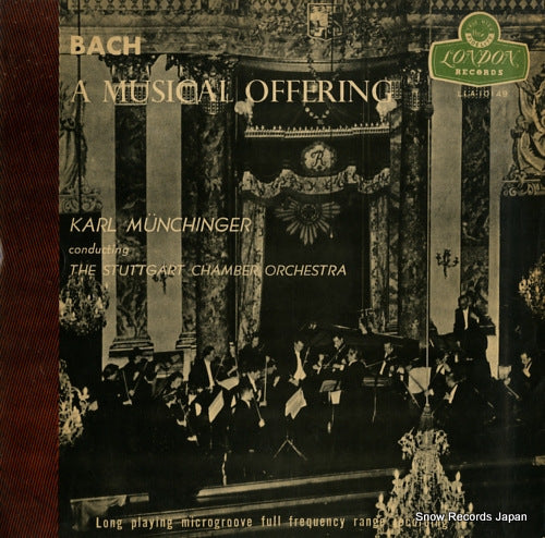 MUNCHINGER, KARL bach; a musical offering LLA10149