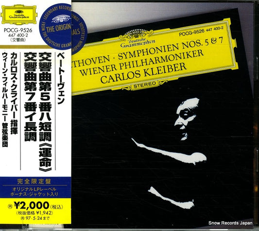 KLEIBER, CARLOS beethoven; symphonien nos.5 & 7 POCG-9526