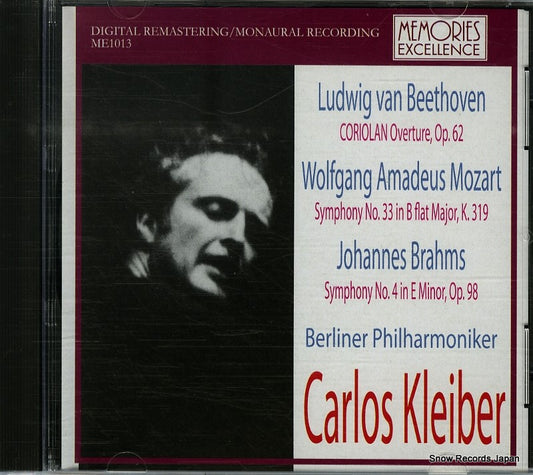 KLEIBER, CARLOS beethoven / mozart / brahms ME1013