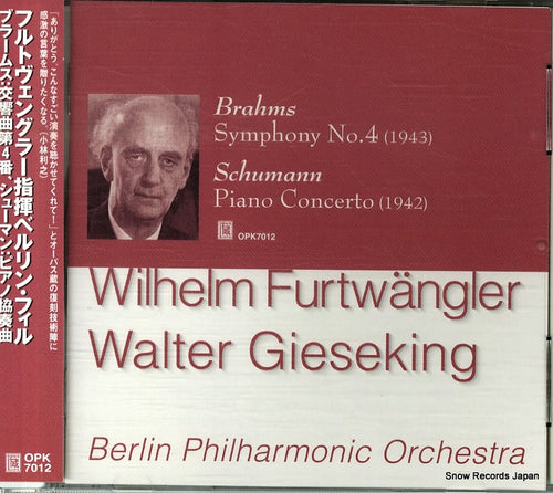 FURTWANGLER, WILHELM brahms; symphony no.4 (1943) OPK7012