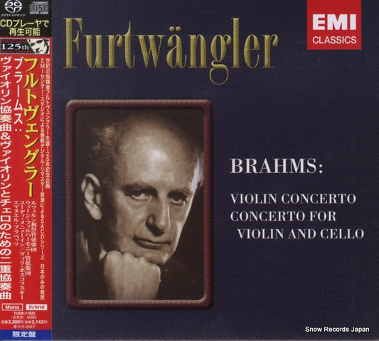 FURTWANGLER, WILHELM brahms; violin concerto TOGE-11022