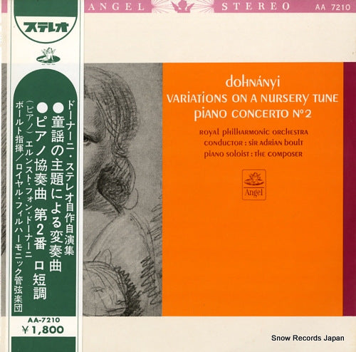BOULT, ADRIAN dohnanyi; variations on a nursery tune AA7210